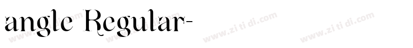 angle Regular字体转换